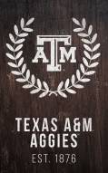 Texas A&M Aggies 11" x 19" Laurel Wreath Sign