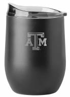 Texas A&M Aggies 16 oz. Powder Coat Black Etch Curved Beverage Glass