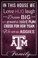 Texas A&M Aggies 17" x 26" In This House Sign