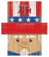 Texas A&M Aggies 6" x 5" Patriotic Head