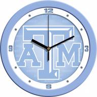 Texas A&M Aggies Baby Blue Wall Clock