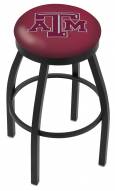 Texas A&M Aggies Black Swivel Bar Stool with Accent Ring