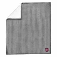 Texas A&M Aggies Cable Sweater Knit Sherpa Throw Blanket