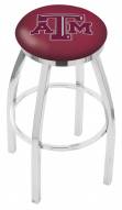 Texas A&M Aggies Chrome Swivel Bar Stool with Accent Ring