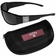 Texas A&M Aggies Chrome Wrap Sunglasses & Zippered Carrying Case