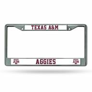 Texas A&M Aggies College Chrome License Plate Frame