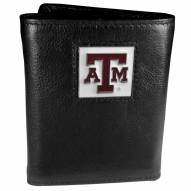 Texas A&M Aggies Deluxe Leather Tri-fold Wallet in Gift Box