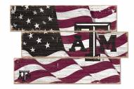 Texas A&M Aggies Flag 3 Plank Sign