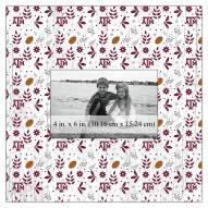 Texas A&M Aggies Floral Pattern 10" x 10" Picture Frame