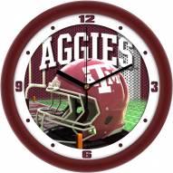 Texas A&M Aggies Football Helmet Wall Clock