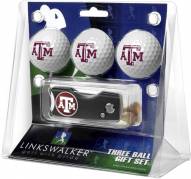Texas A&M Aggies Golf Ball Gift Pack with Spring Action Divot Tool