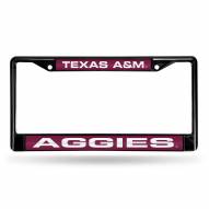Texas A&M Aggies Laser Black License Plate Frame