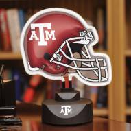 Texas A&M Aggies Neon Helmet Desk Lamp