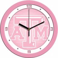 Texas A&M Aggies Pink Wall Clock