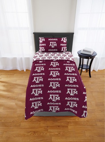 Texas A&M Aggies Rotary Twin Bed in a Bag Set