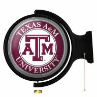 Texas A&M Aggies Round Rotating Lighted Wall Sign