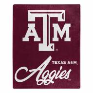 Texas A&M Aggies Signature Raschel Throw Blanket