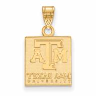 Texas A&M Aggies Sterling Silver Gold Plated Small Pendant