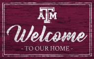 Texas A&M Aggies Team Color Welcome Sign