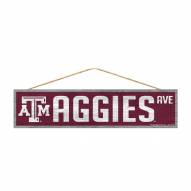 Texas A&M Aggies Wood Avenue Sign