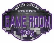 Texas Christian Horned Frogs 12" Game Room Tavern Sign