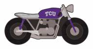 Texas Christian Horned Frogs 12" Motorcycle Cutout Sign