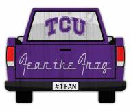 Texas Christian Horned Frogs 12" Truck Back Cutout Sign