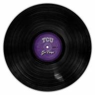 Texas Christian Horned Frogs 12" Vinyl Circle