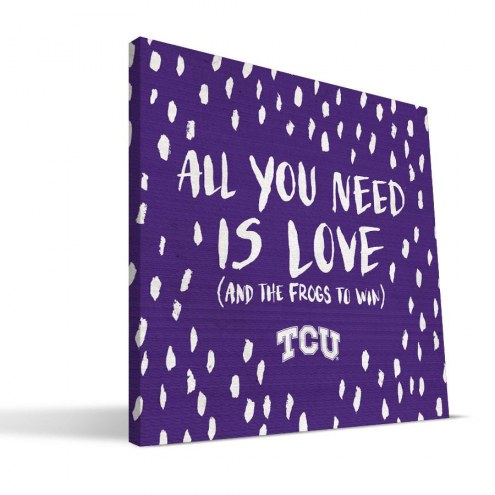 Texas Christian Horned Frogs 12&quot; x 12&quot; All You Need Canvas Print