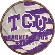 Texas Christian Horned Frogs 16" Flag Barrel Top