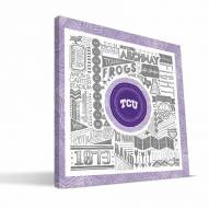 Texas Christian Horned Frogs 16" x 16" Pictograph Canvas Print