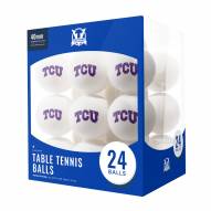 Texas Christian Horned Frogs 24 Count Ping Pong Balls