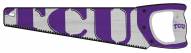 Texas Christian Horned Frogs 24" Wood Handsaw Sign
