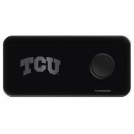 Texas Christian Horned Frogs 3 in 1 Glass Wireless Charge Pad