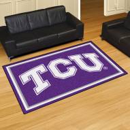Texas Christian Horned Frogs 5' x 8' Area Rug