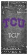 Texas Christian Horned Frogs 6" x 12" Chalk Playbook Sign