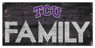Texas Christian Horned Frogs 6" x 12" Family Sign