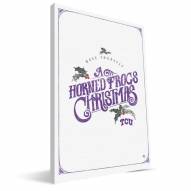 Texas Christian Horned Frogs 8" x 12" Merry Little Christmas Canvas Print