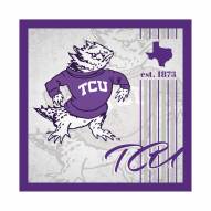 Texas Christian Horned Frogs Album 10" x 10" Sign