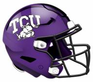 Texas Christian Horned Frogs Authentic Helmet Cutout Sign