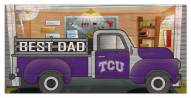 Texas Christian Horned Frogs Best Dad Truck 6" x 12" Sign