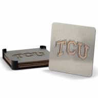 Texas Christian Horned Frogs Boasters Stainless Steel Coasters - Set of 4
