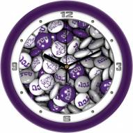 Texas Christian Horned Frogs Candy Wall Clock