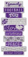 Texas Christian Horned Frogs Celebrations Stack Sign