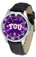 Texas Christian Horned Frogs Competitor AnoChrome Men's Watch - Color Bezel