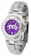 Texas Christian Horned Frogs Competitor Steel AnoChrome Women's Watch