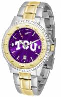 Texas Christian Horned Frogs Competitor Two-Tone AnoChrome Men's Watch