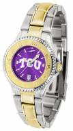 Texas Christian Horned Frogs Competitor Two-Tone AnoChrome Women's Watch