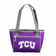 Texas Christian Horned Frogs Crosshatch 16 Can Cooler Tote