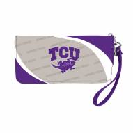 Texas Christian Horned Frogs Curve Zip Organizer Wallet